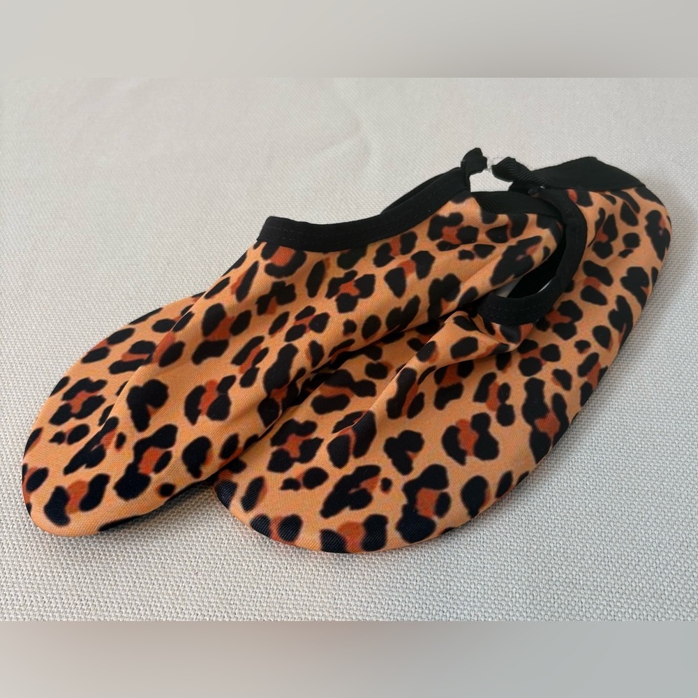 Leopard Print Shower/Water Shoes